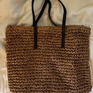 Woven beach bag